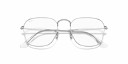 Clear Lenses, Polished Silver Frame