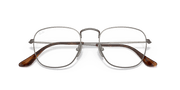 Clear Lenses, Polished Gunmetal Frame