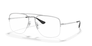 Clear Lenses, Polished Silver Frame