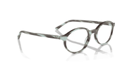 Clear Lenses, Polished Striped Green Frame