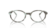 Clear Lenses, Polished Striped Green Frame