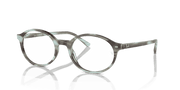 Clear Lenses, Polished Striped Green Frame