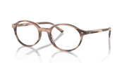 Clear Lenses, Polished Striped Pink Frame