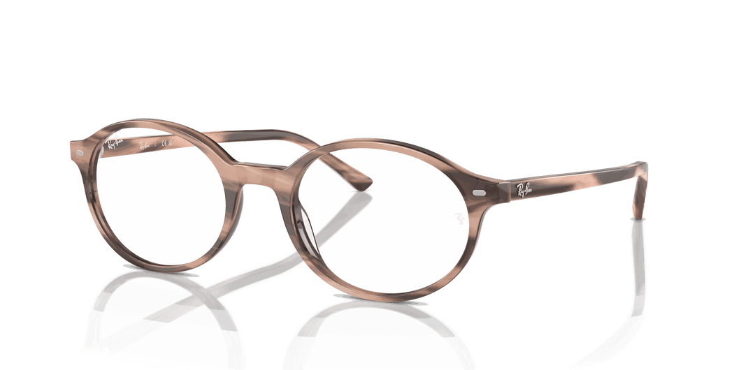 [Clear Lenses, Polished Striped Pink Frame]