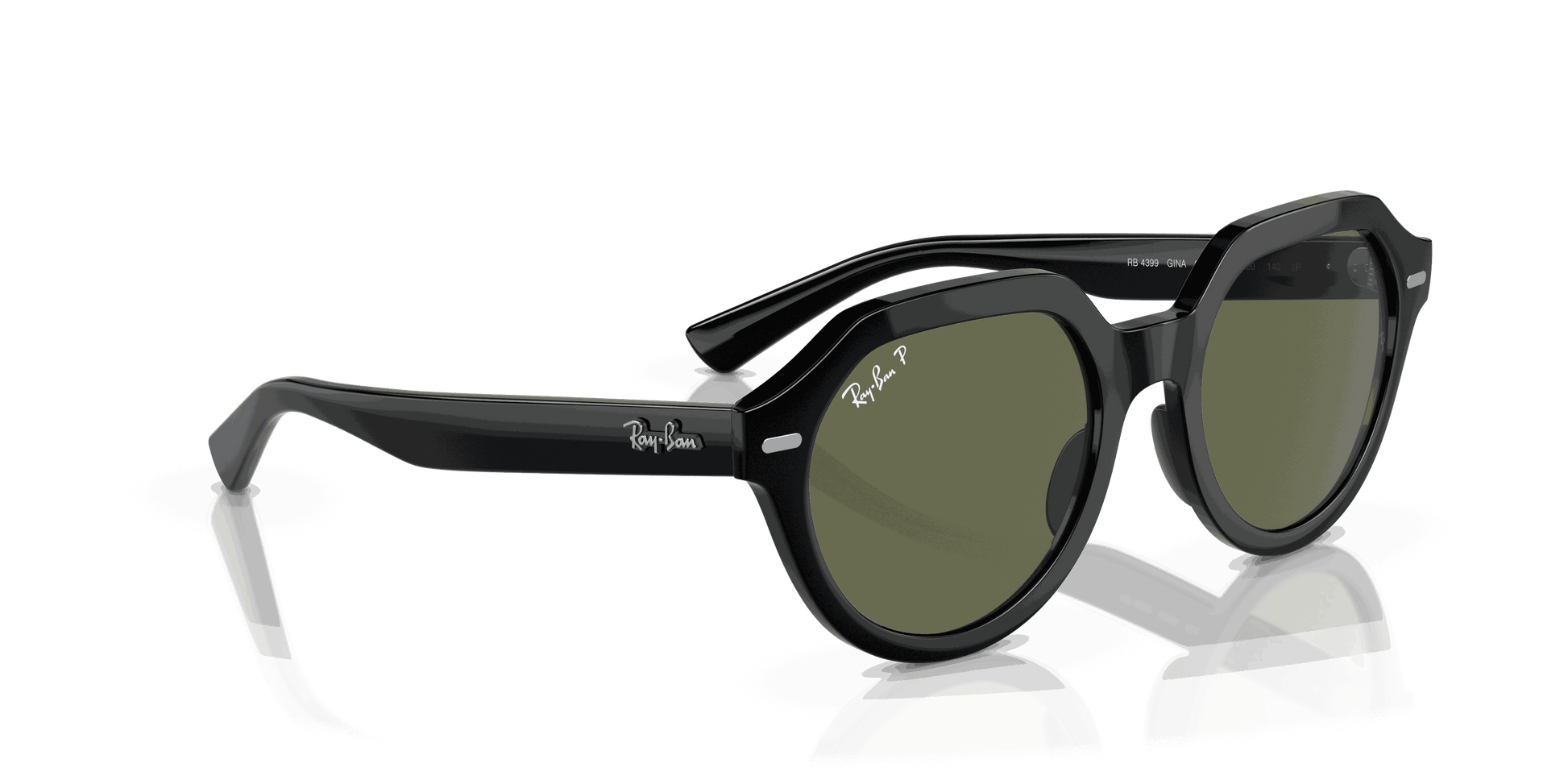 [Green Lenses, Polished Black Frame]