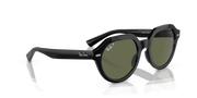 Green Lenses, Polished Black Frame