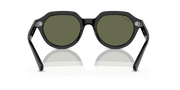 Green Lenses, Polished Black Frame