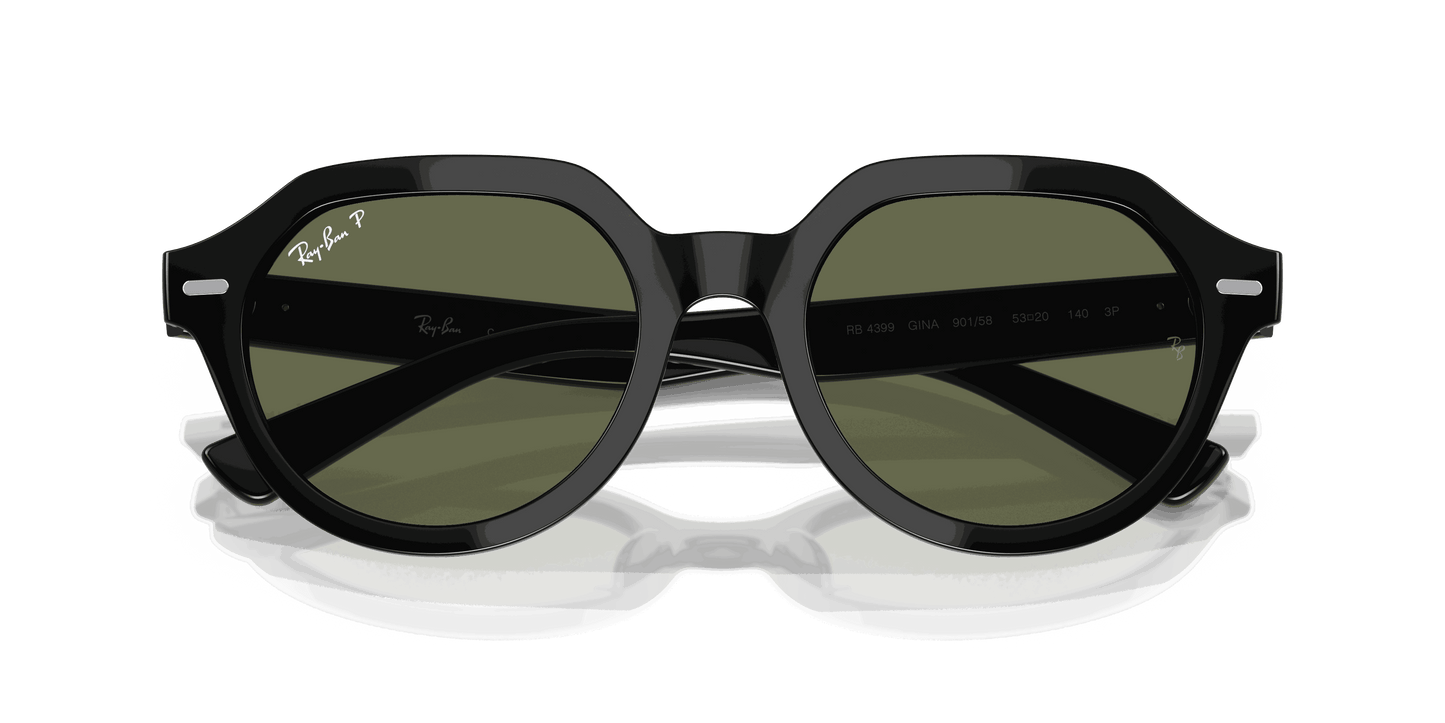 [Green Lenses, Polished Black Frame]