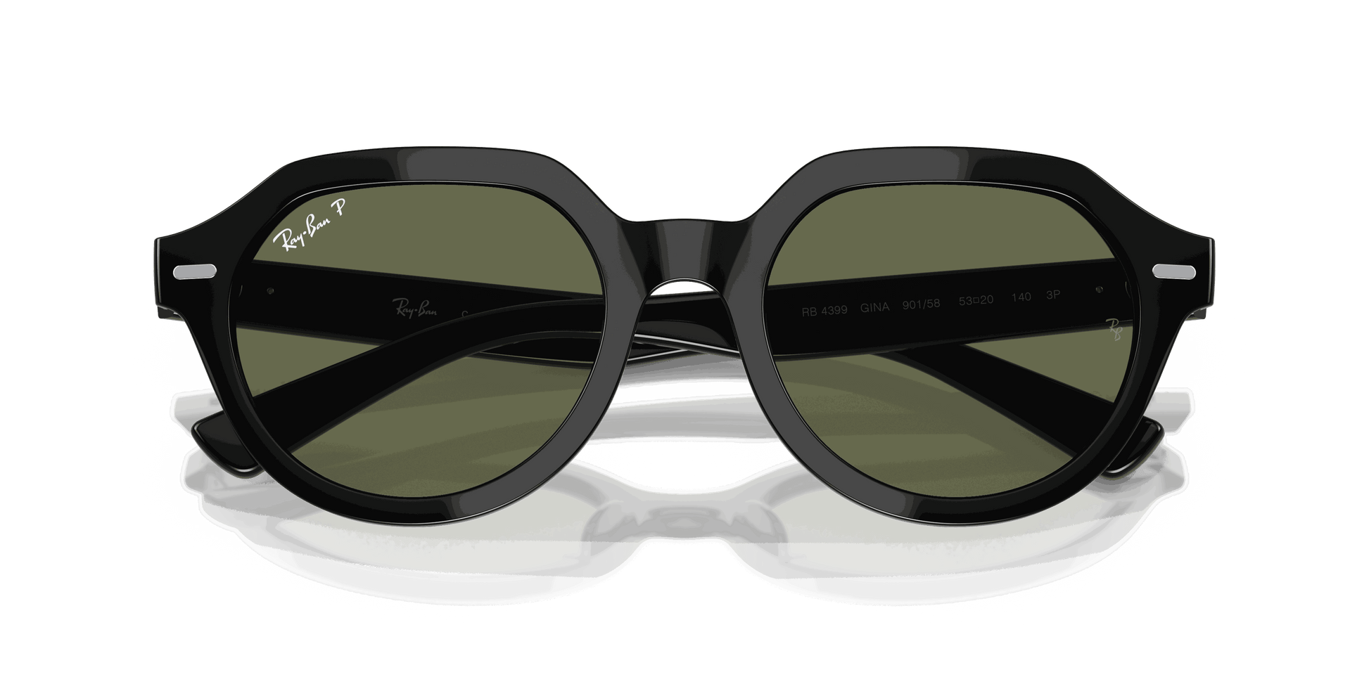 [Green Lenses, Polished Black Frame]