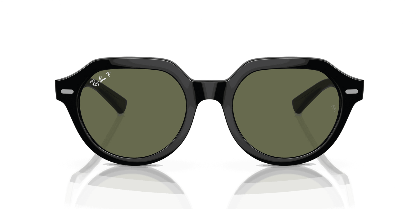 [Green Lenses, Polished Black Frame]