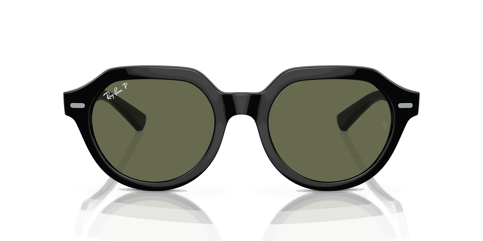 [Green Lenses, Polished Black Frame]
