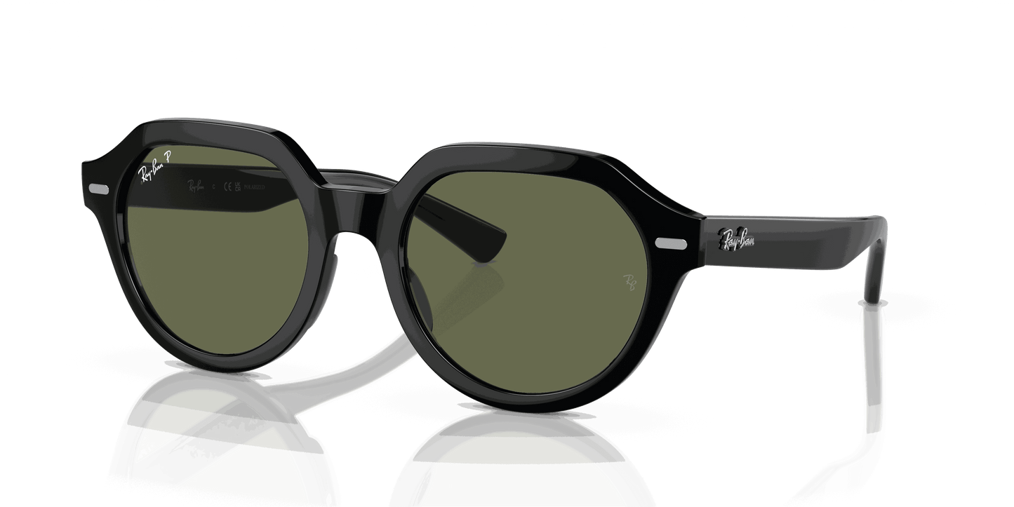 [Green Lenses, Polished Black Frame]