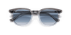 [Clear Blue Lenses, Polished Grey On Transparent Frame]