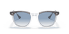 [Clear Blue Lenses, Polished Grey On Transparent Frame]