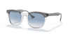 [Clear Blue Lenses, Polished Grey On Transparent Frame]