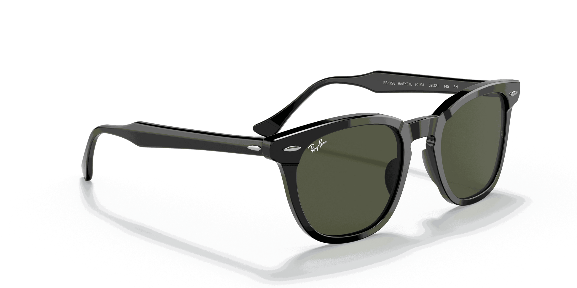 [Green Lenses, Polished Black Frame]