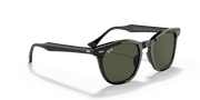 Green Lenses, Polished Black Frame