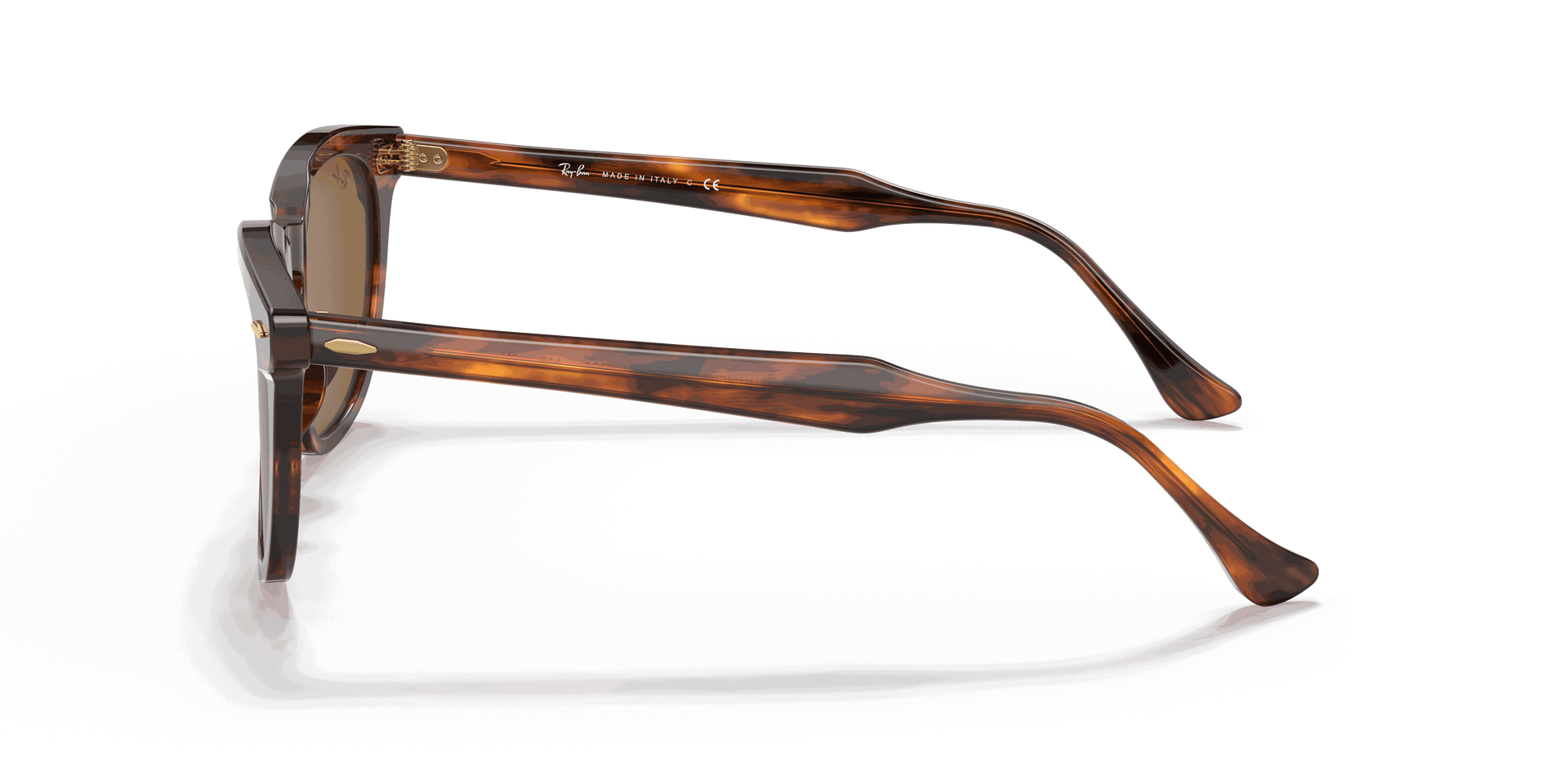 [Brown Lenses, Polished Striped Havana Frame]