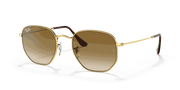 Light Brown Gradient Lenses, Polished Arista Gold Frame