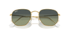 [Green Vintage Lenses, Polished Arista Gold Frame]