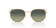 Green Vintage Lenses, Polished Arista Gold Frame