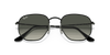 [Grey Gradient Lenses, Polished Black Frame]