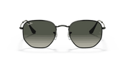 Grey Gradient Lenses, Polished Black Frame