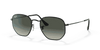 [Grey Gradient Lenses, Polished Black Frame]