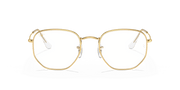 Clear Lenses, Polished Gold Frame