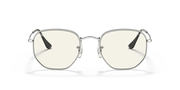 Clear Lenses, Polished Silver Frame