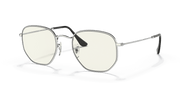 Clear Lenses, Polished Silver Frame