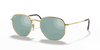 [Silver Flash Lenses, Polished Arista Gold Frame]