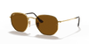 [B-15 Brown Lenses, Polished Arista Gold Frame]