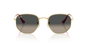 Grey Gradient Lenses, Polished Arista Gold Frame