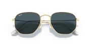 Blue Lenses, Polished Arista Gold Frame