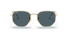 [Blue Lenses, Polished Arista Gold Frame]