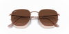 [Brown Gradient Lenses, Polished Copper Frame]