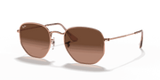 Brown Gradient Lenses, Polished Copper Frame