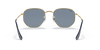 [Polarized Blue/Silver Lenses, Polished Arista Gold Frame]