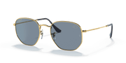 Polarized Blue/Silver Lenses, Polished Arista Gold Frame