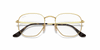 [Clear Lenses, Polished Arista Gold Frame]