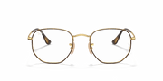 Clear Lenses, Polished Havana On Gold Frame