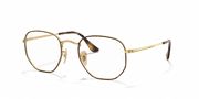 Clear Lenses, Polished Havana On Gold Frame