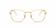 Clear Lenses, Polished Gold Frame