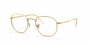 Clear Lenses, Polished Gold Frame