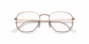 Clear Lenses, Polished Rose Gold Frame