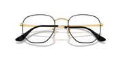 Clear Lenses, Polished Black On Gold Frame