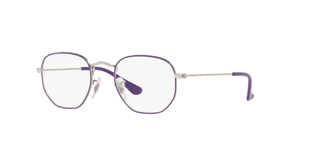 [Clear Lenses, Polished Violet On Silver Frame]