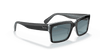 [Blue Gradient Lenses, Polished Black On Transparent Frame]