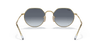 [Blue/Grey Lenses, Polished Arista Gold Frame]